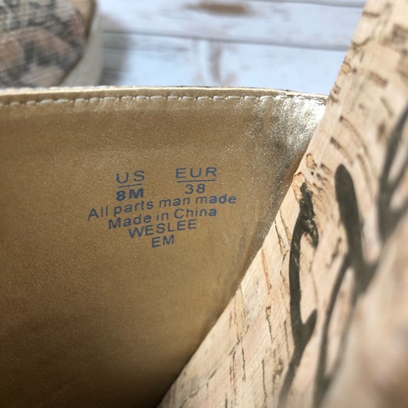 Sam Edelman Weslee Palm Wedge Slide Sandals - Picture 5 of 5